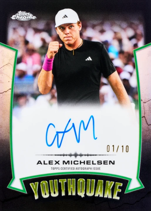fefe6e91068881e0dec25e706fe90d257c1488a9_2026_Topps_Chrome_Tennis_YouthquakeSignatures_BlackRefractor_AlexMichelsen_FR_c13855fb-7271-443c-b3ab-50bb10ef2edd.webp